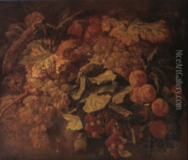 Nature Morte Aux Fruits Oil Painting - Simon Saint-Jean