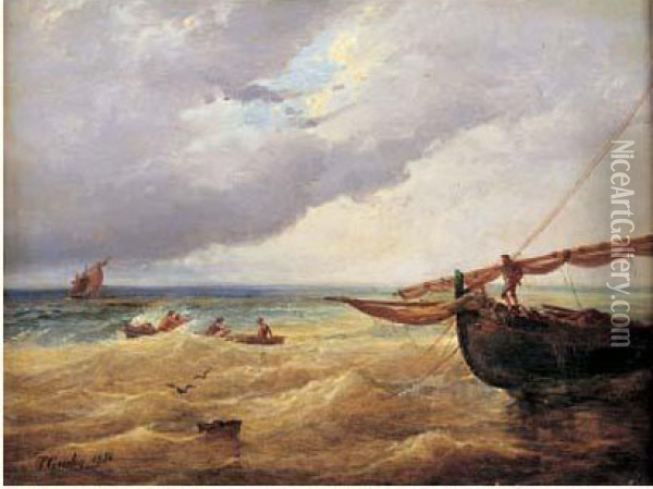 Marine Oil Painting - Theodore Gudin