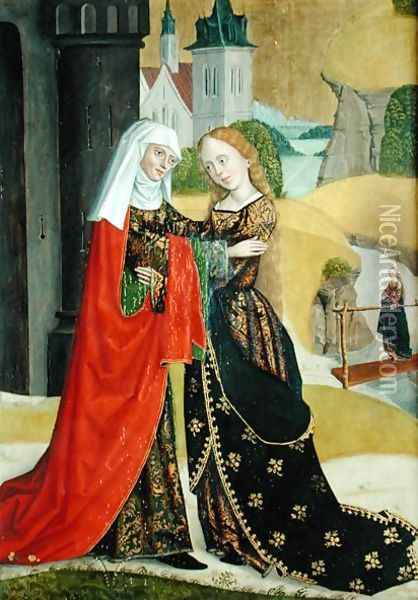 Visitation from the Dome Altar, 1499 Oil Painting - Absolon Stumme