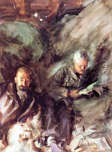 In a Hayloft Oil Painting - John Singer Sargent