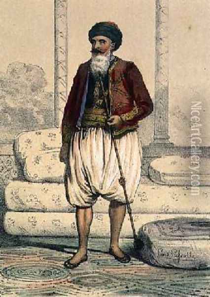 Hussein Pacha 1765-1838 the Last Dey of Algiers in 1830 Oil Painting - Louis Lassalle