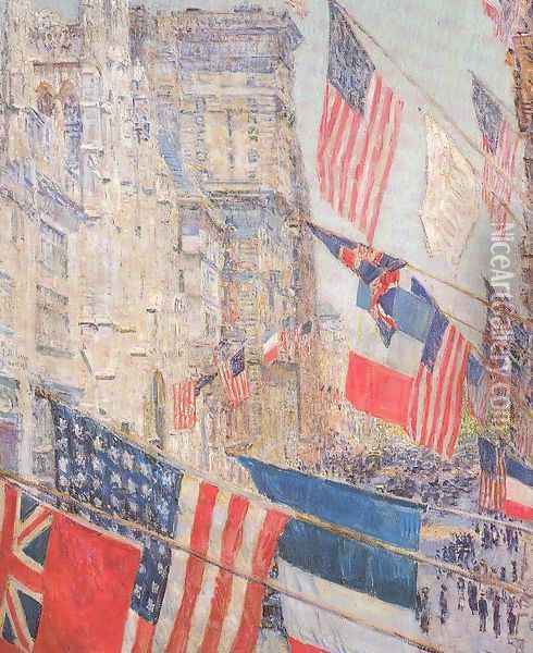 Allies Day, May 1917 Oil Painting - Childe Hassam