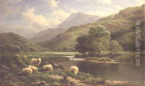 Pastoral Landscape Oil Painting - W.H. Watson