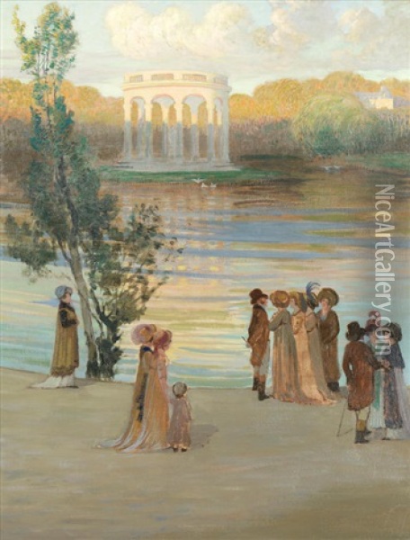 Versailles Oil Painting - Gustave Poetzsch