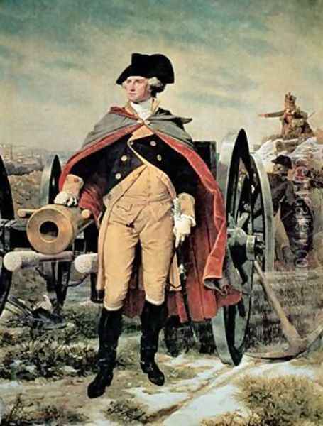 George Washington at Dorchester Heights Massachusetts Oil Painting - Emanuel Gottlieb Leutze