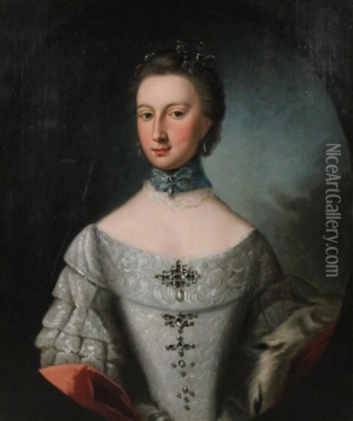 Portrait Of A Lady Oil Painting - John Medina