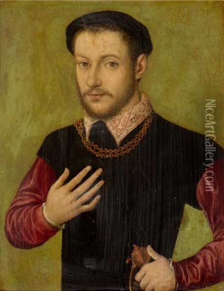 Portrat Eines Jungen Mannes Oil Painting -  Corneille de Lyon
