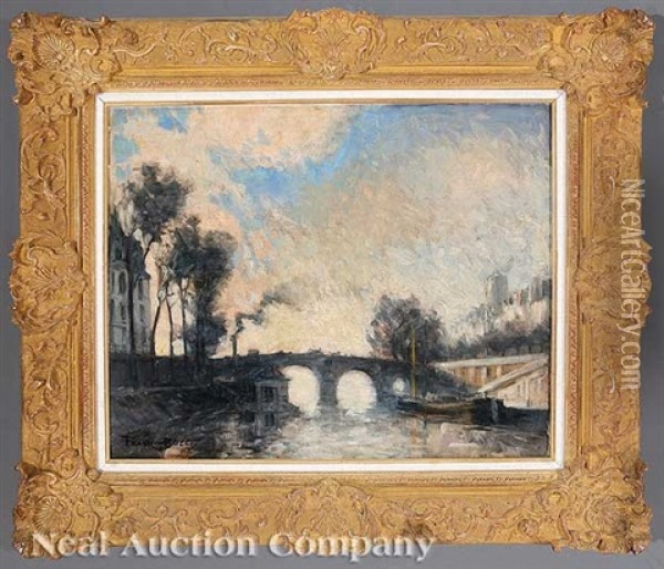 The Seine Oil Painting - Frank Myers Boggs