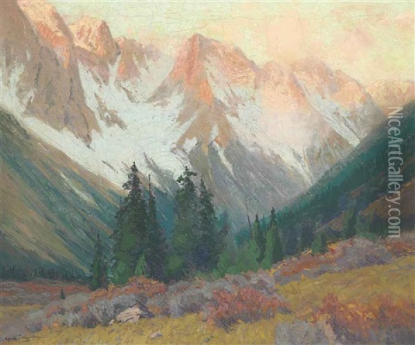 Continental Divide, Sunrise Oil Painting - Charles Partridge Adams