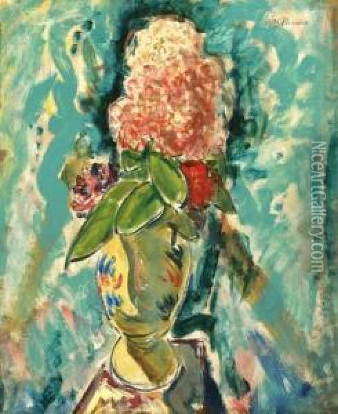 Still Life With Flowers Oil Painting - Alfred Henry Maurer