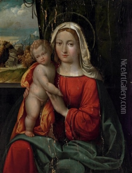The Madonna And Child Oil Painting - Benvenuto Tisi da Garofalo