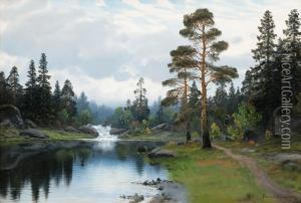 Forest Landscape Oil Painting - Conrad Selmyhr