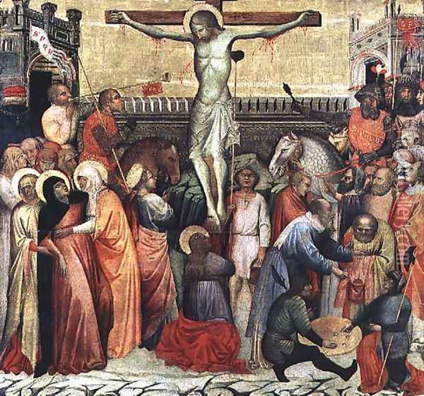 The Crucifixion Oil Painting - Altichiero da Zevio