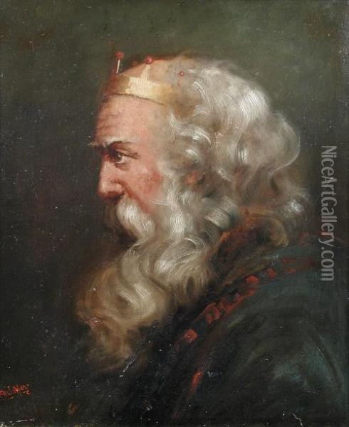 Study Ofking Lear Oil Painting - Herman Copper