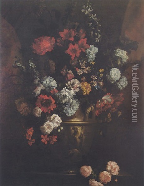 Fleurs Oil Painting - Pieter Casteels III