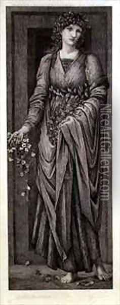 Flora Oil Painting - Sir Edward Coley Burne-Jones