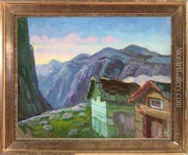 Faroe Islands Oil Painting - Emil Axel Krause