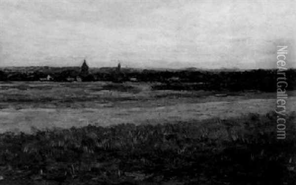 A View Of Eemnes Oil Painting - Carel Lodewijk Dake the Elder