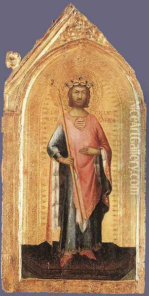 St Ladislaus, King of Hungary Oil Painting - Simone Martini