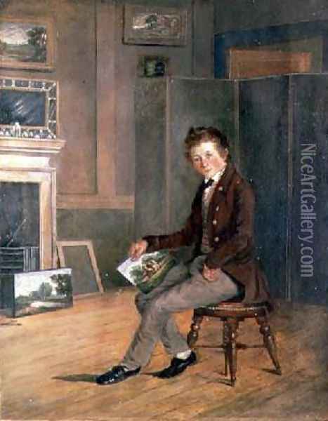 Portrait of Joseph Stannard 1797-1830 as a Youth Oil Painting - Robert Ladbrooke