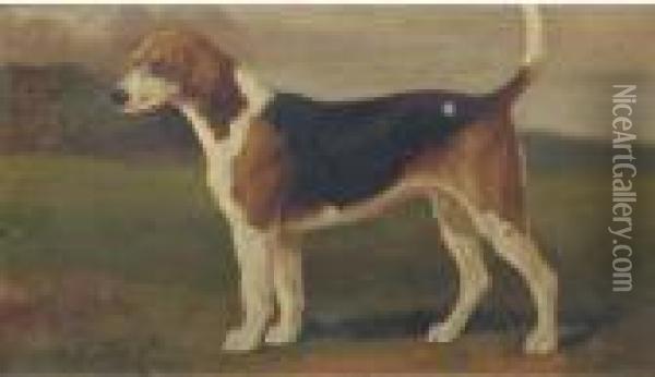 Banish A Hound Oil Painting - William Henry Hamilton Trood