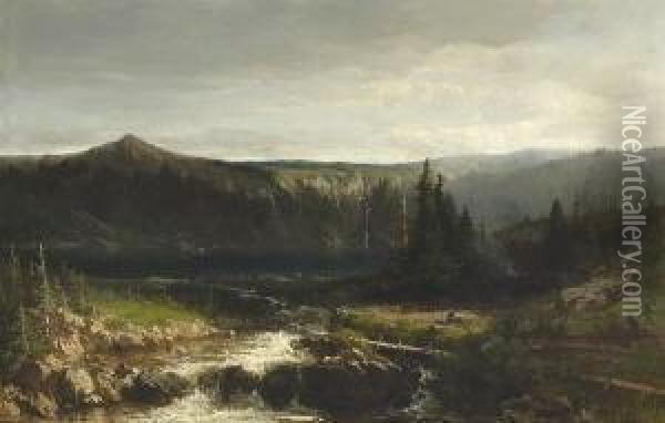 See In Einem
 Mittelgebirge Oil Painting - Johannes Warnardus Bilders