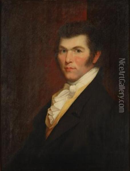 Portrait Of Dr. Benjamin Winslow Dudley Oil Painting - Matthew Harris Jouett