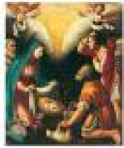 The Adoration Of The Shepherds Oil Painting - Lodovico Cardi Cigoli