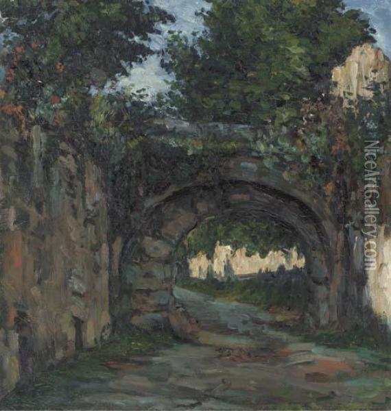 La Voute Oil Painting - Paul Cezanne