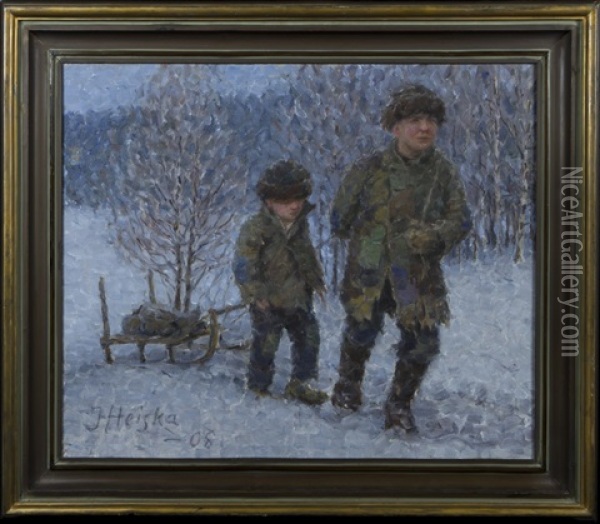 Winter Oil Painting - Jonas Heiska