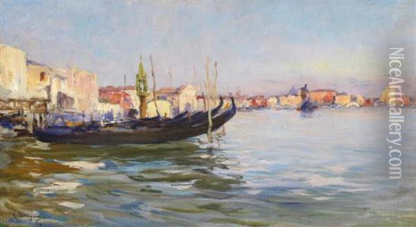 Venise Oil Painting - Raymond Allegre
