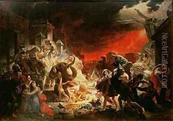 The Last Day of Pompeii Oil Painting - Karl Pavlovich Bryullov