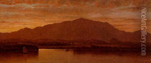 Mount Mansfield, Green Mountains Oil Painting - Joseph Rusling Meeker