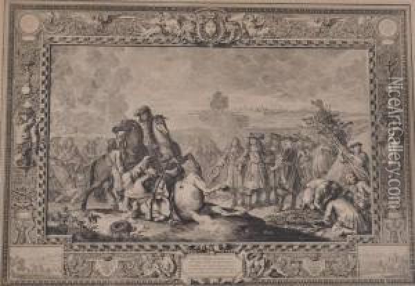 The Siege Of Douay Oil Painting - Sebastien Le Clerc
