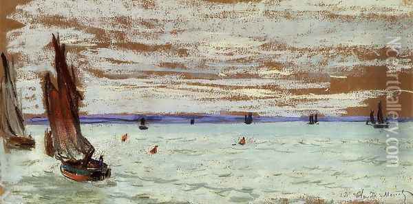 Open Sea Oil Painting - Claude Oscar Monet