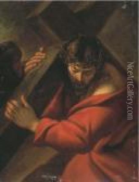 Christ On The Road To Calvary Oil Painting - Sisto Badalocchio