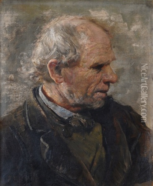 Portret Muze Oil Painting - Emanuel Dite