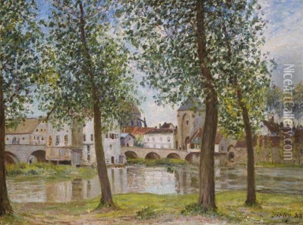 Pont De Moret-sur-loing Oil Painting - Alfred Sisley