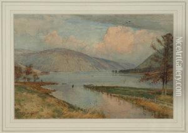 St Mary's Loch Oil Painting - Tom Scott