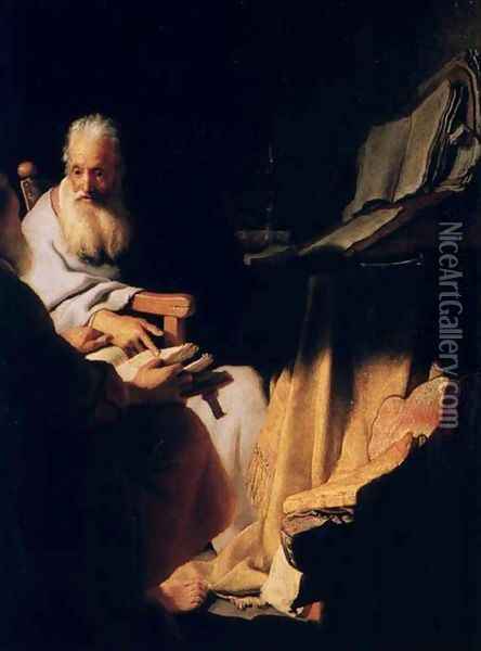 Pierre Et Paul,melbourne 1628 Oil Painting - Rembrandt Van Rijn