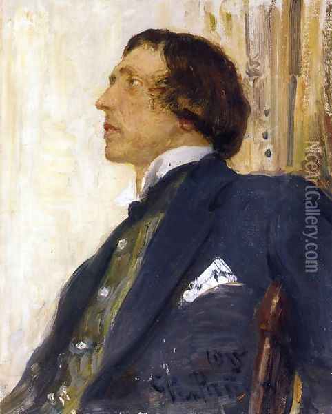 Portrait of Nikolai Evreinov Oil Painting - Ilia Yefimovich Repin