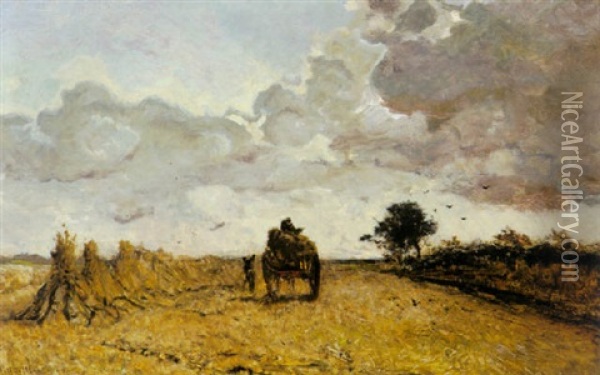 Harvest Time Oil Painting - Paul Joseph Constantin Gabriel