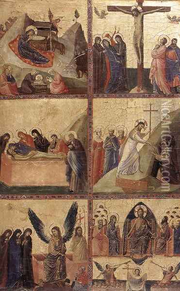 Stories of the Life of Christ c. 1305 Oil Painting - Giovanni Da Rimini