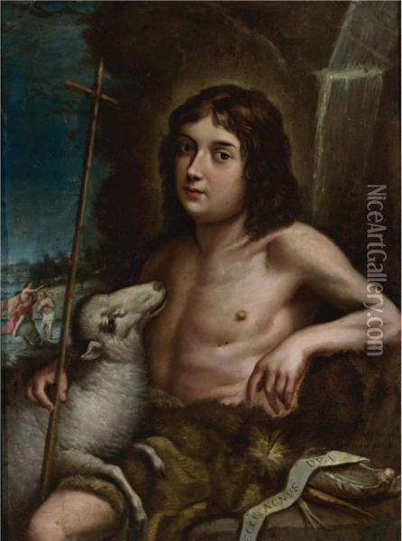 Young Saint John The Baptist Oil Painting - Jose De Alzibar