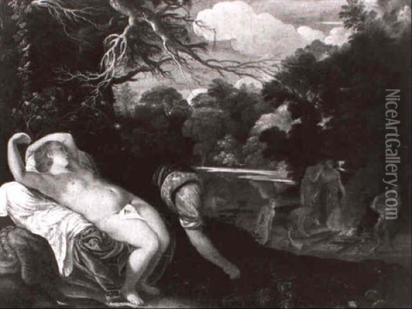 Apollo Und Coronis (ovid, Metamorphosen Ii, 542) Oil Painting - Adam Elsheimer