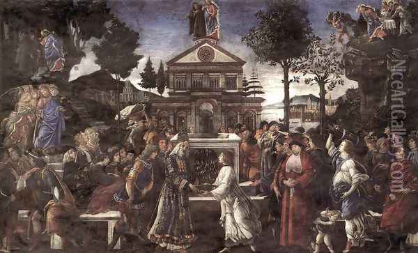The Temptation of Christ Oil Painting - Sandro Botticelli