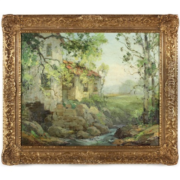 The Old Mill Oil Painting - Walter C. Hartson