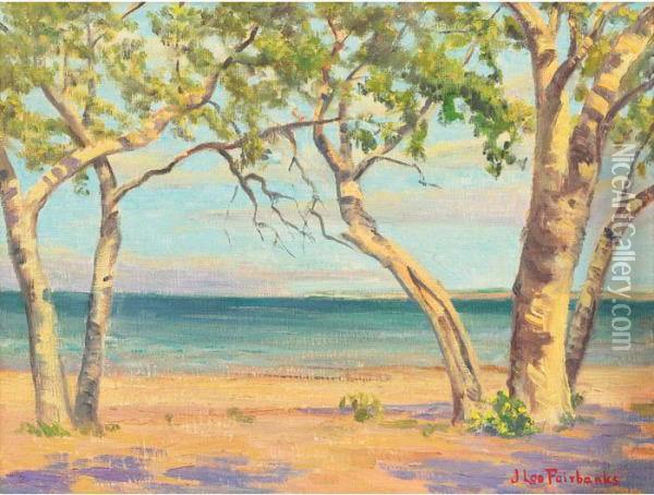 Coastal Landscape Oil Painting - John Leo Fairbanks