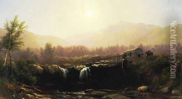 The Old Mill Oil Painting - Homer Dodge Martin