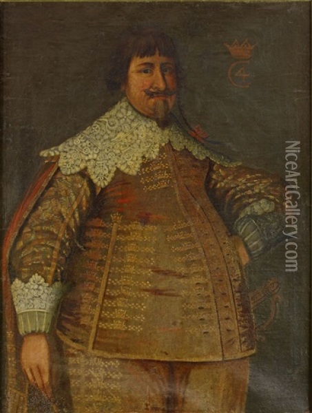 Christian Iv, Kung Av Danmark Och Norge (1577-1648) - Staende Knabild Oil Painting - Abraham Wuchters